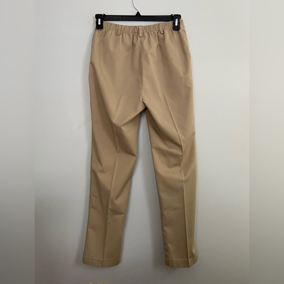 Lands' End Women's Tan Pants Stretch High Waist Straight Leg Size 4 Petite - Picture 3 of 11
